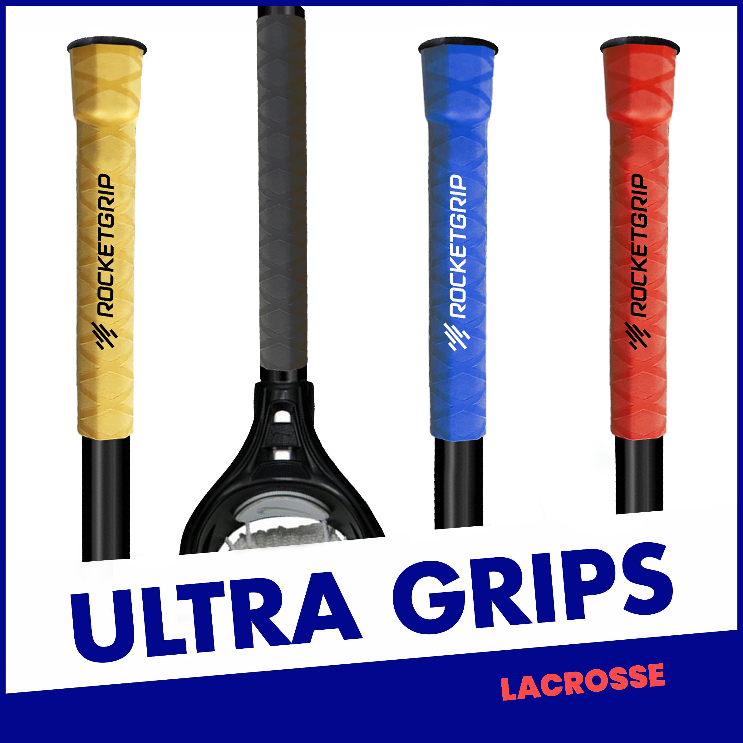 Rubber Lacrosse Grip Pack (2 grips)