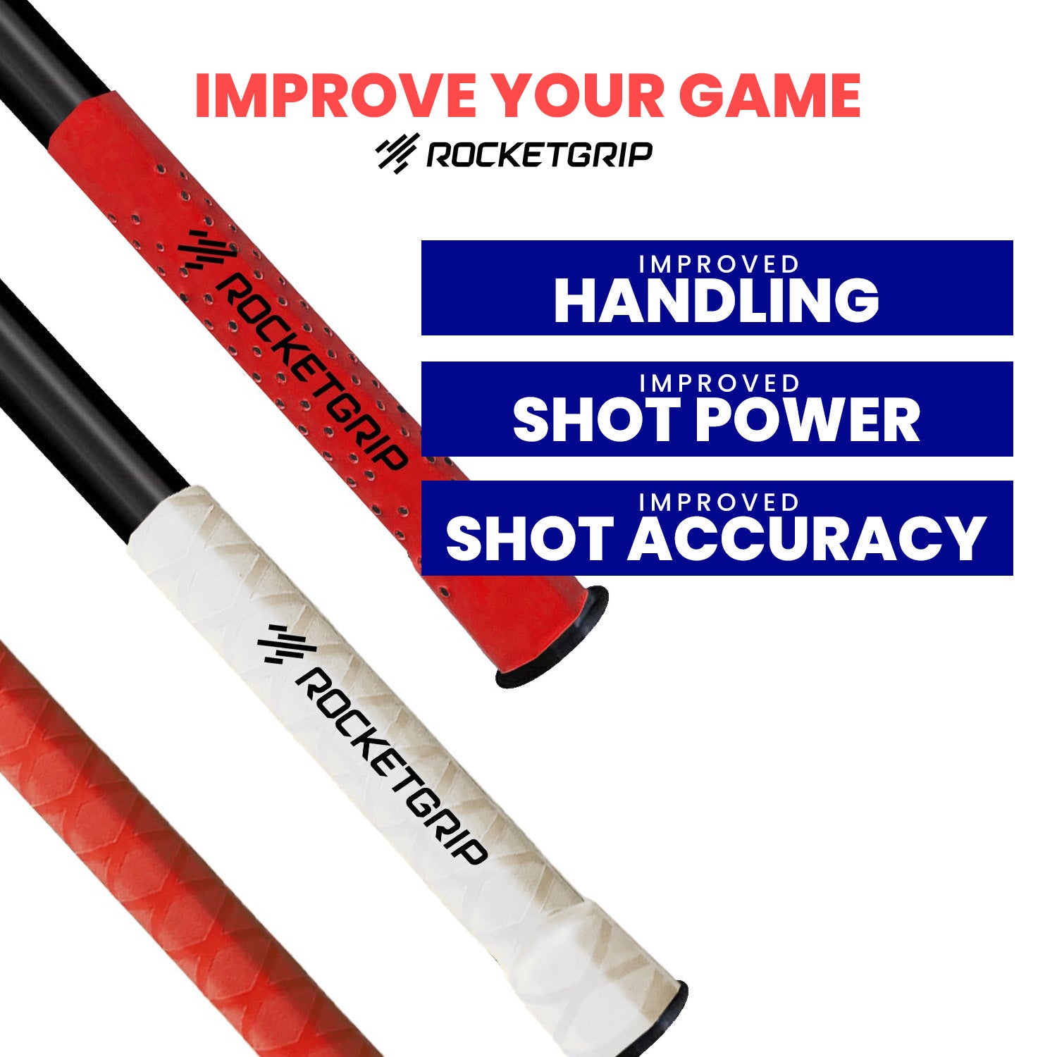 Starter Pack Lacrosse Grips (Rubber & Hole grips + Tackifier)