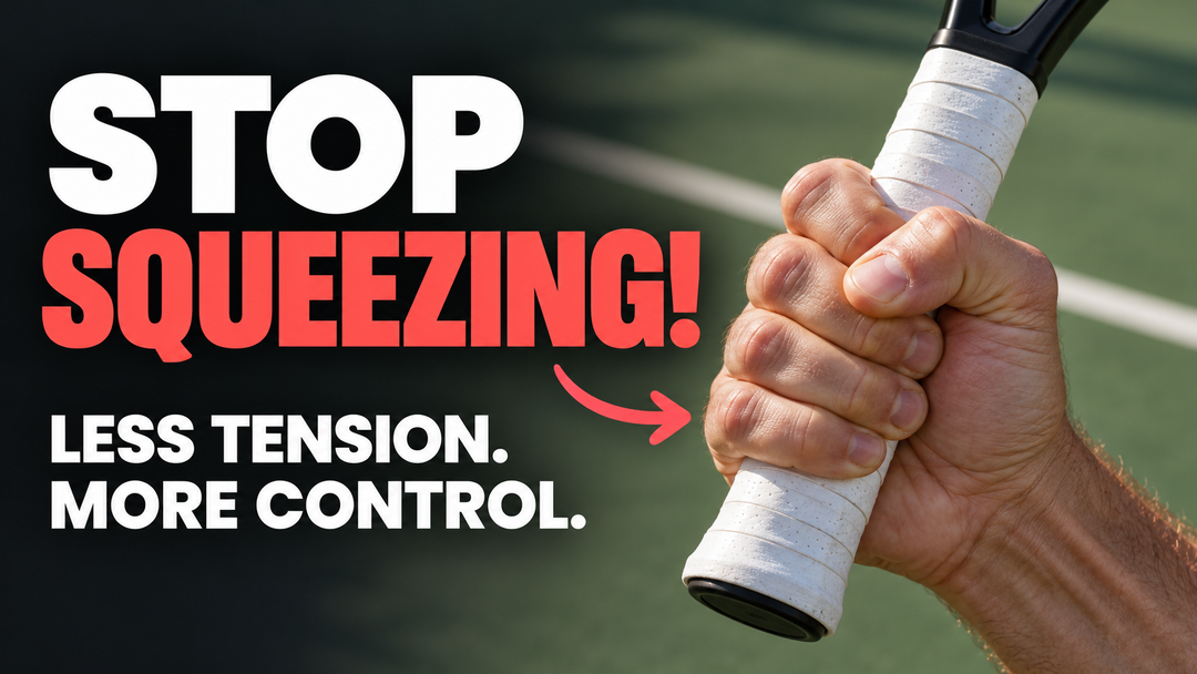 You're Gripping Your Racket Twice as Tight as You Should Be - Here is how you can fix it!