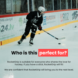 RocketGrip hole hockey grip