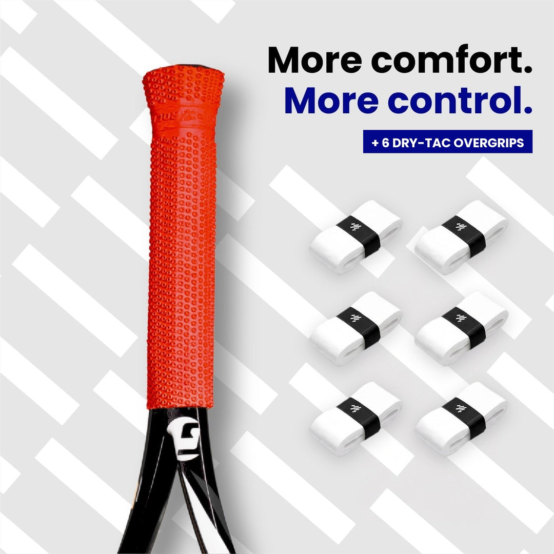 Tennis Small Pack: Octopus undergrip on racket plus 6 Dry-Tac overgrips